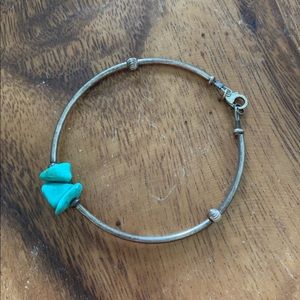Sterling & Turquoise Nugget Bracelet
